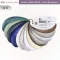 แผ่นตัวอย่างสี Embozz หนังเทียม PVC รหัส M27 ศรีสงวน 12 สี แบบ fan deck