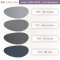 ตัวอย่างหนัง PVC ลายผ้าลินิน P31 สีเทาอ่อน สีเทากลาง สีเทาแก่ และสีกรม มาตรฐาน Martindale Test