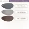 ชาร์ตสีหนังเทียม P36 ลายผ้าทอละเอียด สีเทาดำ (P36-39) สีเทาอ่อน (P36-40) และสีตาลแก่ (P36-41) หลังผ้ายืด