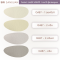 ชาร์ตสีหนังลายลิ้นจี่ผิวด้าน Q487 สีออฟไวท์ (Q487-1) สีครีม (Q487-2) และสีครีมงา (Q487-3)