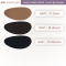 ชาร์ตสีหนังเทียมผิวด้าน Q487 ลายลิ้นจี่ สีโกโก้/น้ำตาลอ่อน สีน้ำตาลแก่ และสีดำ