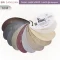 แผ่นตัวอย่างสี Embozz หนังเทียม PVC รหัส R321 ศรีสงวน 10 สี แบบ fan deck