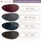 ตัวอย่างสีหนังเทียม PVC R84 สีหมู เทาแก่ คราม ขี้ม้า รหัส R84-9 R84-10 R84-11 R84-12