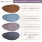 ชาร์ตสีหนังเทียม U358 ลายหนาผิวด้าน สีแทนส้มหลังดำ (U358-7) สีฟ้าหลังขาว (U358-18) สีเผือกหลังขาว (U358-19) และสีเทาพิราบหลังขาว (U358-20)