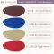 ตัวอย่างสีหนัง PVC รหัส U358 ลายหนังช้าง สีม่วงหลังขาว (U358-21) สีน้ำทะเลหลังขาว (U358-22) สีครีมหลังขาว (U358-23) และสีโอรสหลังขาว (U358-24)