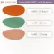 ตัวอย่างสีหนังเทียม PVC U461 สีส้มแก่ หยก ชมพู รหัส U461-21 U461-22 U461-23