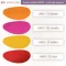 ตัวอย่างสีหนังเทียม PVC U461 สีส้มอ่อน บานเย็น เหลือง แดง รหัส U461-9 U461-10 U461-11 U461-12