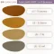 ตัวอย่างสีหนังเทียม PVC U5 สีแทนทอง มัสตาด ไข่ กากี รหัส U5-5 U5-6 U5-7 U5-8