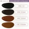 ตัวอย่างสีหนังเทียม PVC U916 สีดำ ตาลแก่ แทนแก่ แทนอ่อน รหัส U916-1 U916-2 U916-3 U916-4
