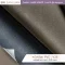หนังเทียม PVC รหัส V26 ศรีสงวน หลังผ้าขน หนา 0.8 mm ม้วนหนังผิวมันเมทัลลิกสีน้ำตาลและน้ำเงิน เหมาะสำหรับกระเป๋าแฟชั่น