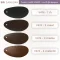 ชาร์ตสีหนังเทียม V474 ผิวเรียบมีรอยย่น สีดำ (V474-1) สีน้ำตาลเข้ม (V474-2) สีแทนเข้ม (V474-3) และสีอิฐ (V474-4)