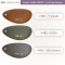 ตัวอย่างหนังเทียม V485 สีแทน (V485-7) สีเขียวมะกอก (V485-8) และสีเทาเข้ม (V485-A9)