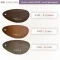 ตัวอย่างสีหนัง PVC ลายนาปป้า รหัส V491 โทนสีตาล สีตาลอ่อน (V491-4) สีแทน (V491-5) สีกาแฟ (V491-6)