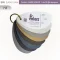 แผ่นตัวอย่างสี Embozz หนังเทียม PVC รหัส V51 ศรีสงวน 7 สี แบบ fan deck