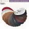 แผ่นตัวอย่างสี Embozz หนังเทียม PVC รหัส V710 ศรีสงวน 18 สี แบบ fan deck