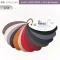 แผ่นตัวอย่างสี Embozz หนังเทียม PVC V902 ศรีสงวน 12 สี แบบ fan deck