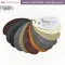 แผ่นตัวอย่างสี Embozz หนังเทียม PVC WT91 ศรีสงวน 11 สี แบบ fan deck