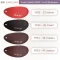 ชาร์ตสีหนังเทียม YP33 ผิวเรียบโทนสีคลาสสิก สีแดงสด (YP33-27) สีน้ำตาลแก่ (YP33-45) สีน้ำตาลอ่อน (YP33-46) และสีน้ำตาลแดง (YP33-47)