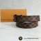 Louis​ ​Vuitton​ Belt​ LV​ Initiales​ Damier​ Ebene​ Canvas​ Size​ 90​ cm