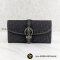 Christian Dior Long Wallet in Black Signature Canvas - Used Authentic กระเป๋าสตางค์ ยาว ผ้าลายโลโก้ดิออร์ ขอบหนังสีดำ มือสอง สภาพสวย ราคาถูกค่า