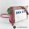 N​E​W​ C​O​ACH Swagger Wristlet in Rainbow Colorblock Leather