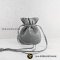 U​S​E​D B​O​T​T​E​G​A Small Women Woven Grey Leather Crossbody handbags