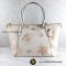 NEW C​O​A​C​H Ava​ Tote​ with Floral bundle print Canvas Chalk/imitation