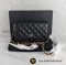 NEW  C​H​AN​E​L​  Woc​ Wallet​  รุ่นฝังชิบ Caviar ดำ​ GHW CN01078