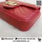 Gucci GG Marmont matelassé leather super mini bag Red Color GHW