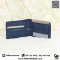 New Bottega Veneta Wallet Bi-Fold Whit Cions Purse Lamb Skin Blue Color