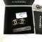 Used -​ Chanel Earrings CC 2cm Gold Crystal