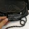 Used- Chanel Half Moon Wallet On Chin Black Caviar SHW holo15-