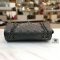 Used -​ Chanel Eyelet Flap Metallic Dark Silver Calfskin Quilted Medium CC 31 Rue Cambon RHW(copy)