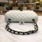 Used - Chanel Vintage Shoulder Bag White Lambskin BHW