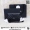 Chanel WOC wallet on chain black caviar silver hardware