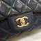 Used - Chanel​ Classic​ Jumbo Large​ Handbag​ Blue Lambskin GHW