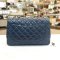 Used - Chanel​ Classic​ Jumbo Large​ Handbag​ Blue Lambskin GHW