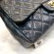 Used - Chanel​ Classic​ Jumbo Large​ Handbag​ Blue Lambskin GHW