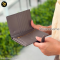 Celine Medium Strap Wallet In Grained Calfskin Calf แบรนด์เนมมือสอง 