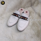 Gucci Princetown White Leather Horse Bit Slipper Mule Slide Loafer Women's