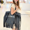 Balenciaga Black Laundry Cabas Fringe Leather Tote Bag