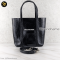 Balenciaga Textured Patent XXS Everyday Logo Tote In Black