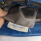 Bottega Blue intrecciato Leather Messenger Bag