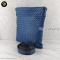 Bottega Blue intrecciato Leather Messenger Bag