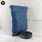 Bottega Blue intrecciato Leather Messenger Bag