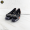 Bottega Bow Embellisshed patch work flats Vernis