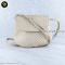 Bottega Intrecciato Shoulder Bag Lamb ขาวงาช้าง	แบรนด์เนมมือสอง