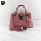 Bottega Pink Intrecciato Woven Nappa Leather Mini Roma Tote Bag Leather