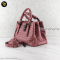 Bottega Pink Intrecciato Woven Nappa Leather Mini Roma Tote Bag Leather