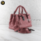 Bottega Pink Intrecciato Woven Nappa Leather Mini Roma Tote Bag Leather